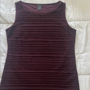 Ann Taylor Deep Burgundy Tank Top